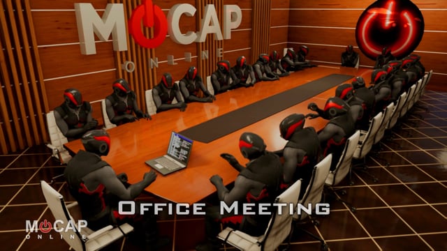 Video Overview: Office / Meeting 3D Character Animations