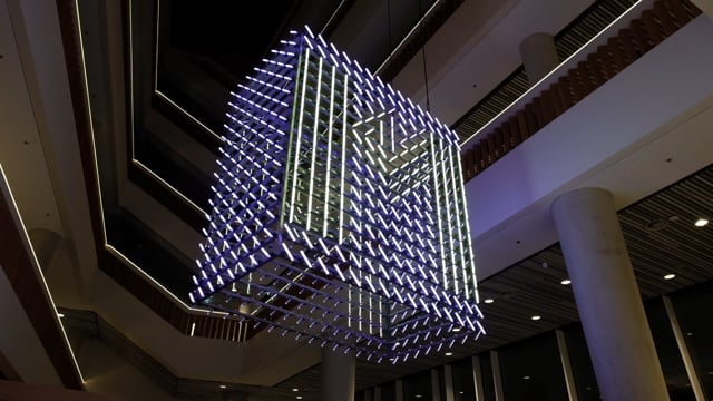 Peter Vink — Hengelo, site-specific light installation