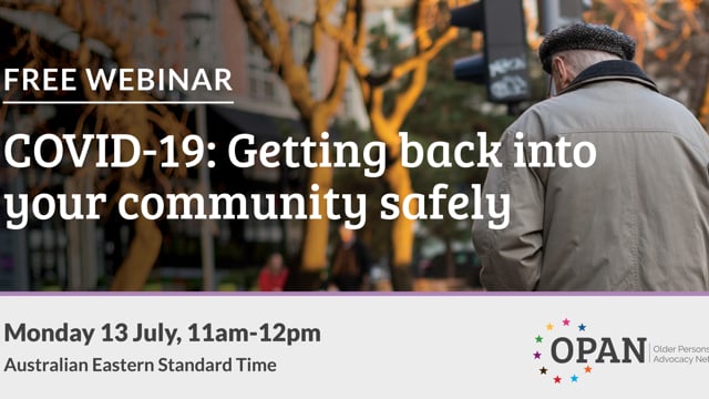 COVID-19: Getting back into your community safely