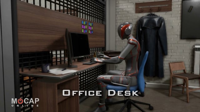 Animation Clip: Office / Desk ~ MoCap Pack