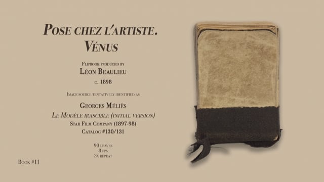 Flipbook 11 - Pose Chez L'Artiste. Vénus