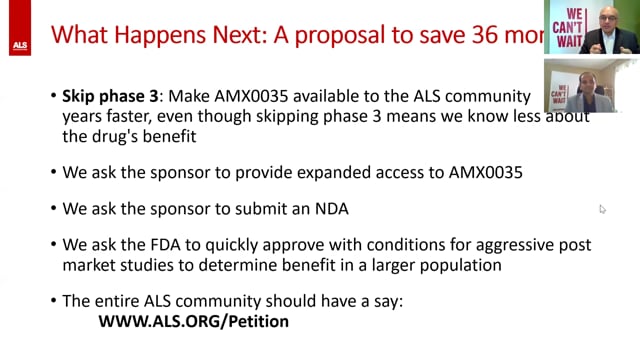 AMX0035 Results: Implications for People with ALS Screen Grab