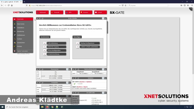 SX-GATE – Konfiguration-Tutorial – LAN-Anbindung
