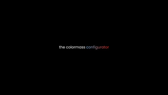 colormass 3D Configurator - Video 1