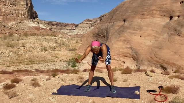 Standing Stretch at Lake Powell