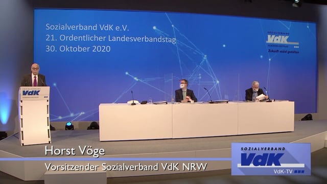 Virtueller Landesverbandstag des VdK Nordrhein-Westfalen