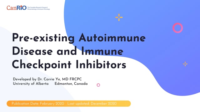 Pre-existing Autoimmune Disease