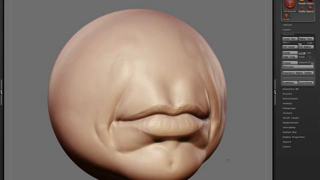  ZBrush Mouth Sculpt