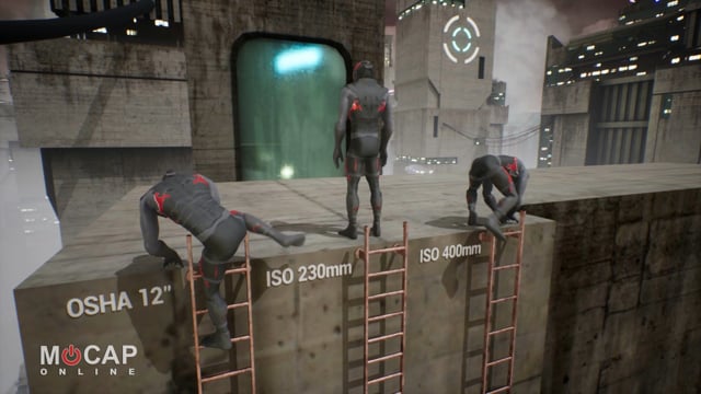 MoCap Video: Ladder Climbing ~ 3D Character Animations