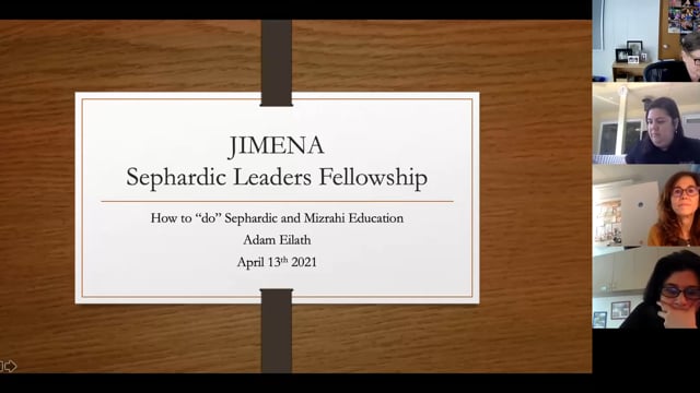 Sephardic Pedagogy with Adam Eilath