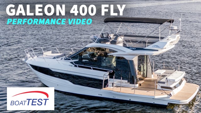 Galeon 400 FLY BoatTest Video 