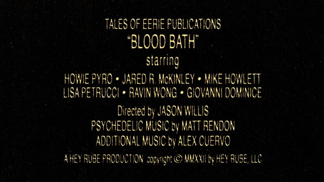 TRAILER: BLOOD BATH - TALES OF EERIE PUBLICATIONS