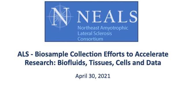 Maximizing Repositories to Accelerate ALS Research: Biofluids, Tissues, Cells and Data Screen Grab