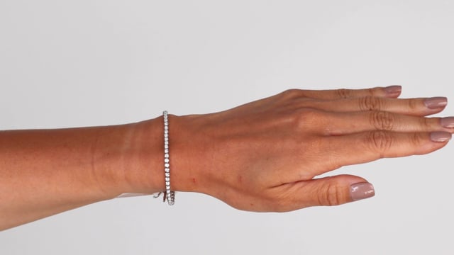 Bezel Set Tennis Bracelet - Video