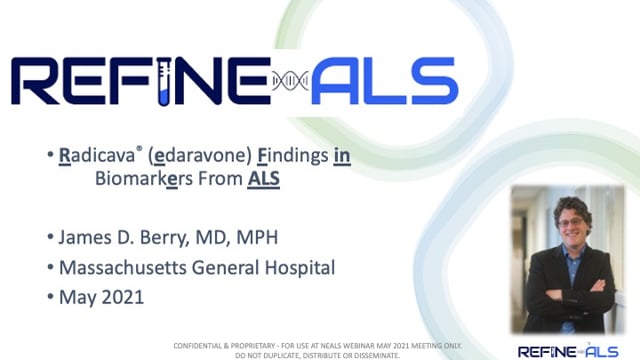 REFINE-ALS: Finding Biomarkers of Edaravone (Radicava) Effect - From the Comfort of Your Home Screen Grab