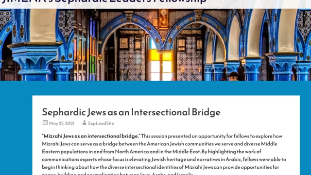 Sephardic and Mizrahi Jews as an Intersectional Bridge