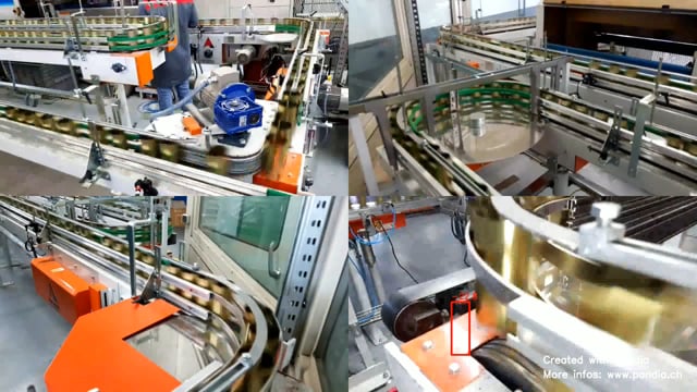 Metall Büchsen Transport System