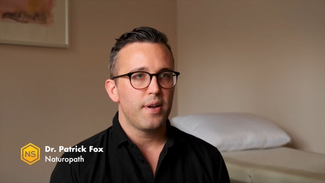 Frame from a Natural Stacks testimonial film