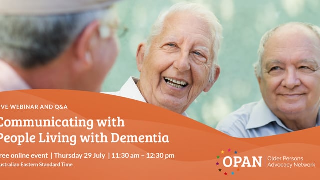 Communicating with People Living with Dementia