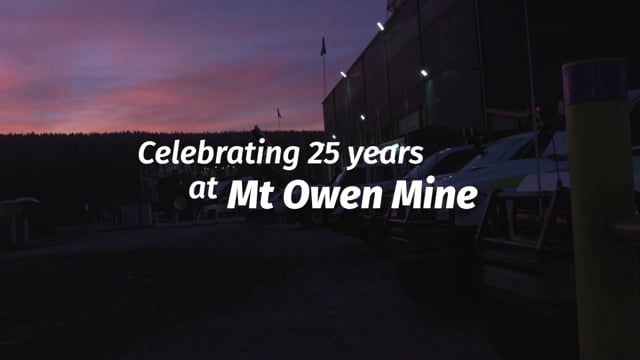 Celebrating 25 years at Mt Owen Mine