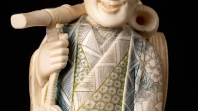 Antique ivory Japanese figure from Japan