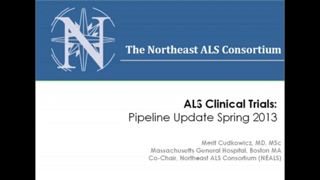 Spring 2013 ALS Clinical Trial Pipeline Series 3-27-13 Screen Grab