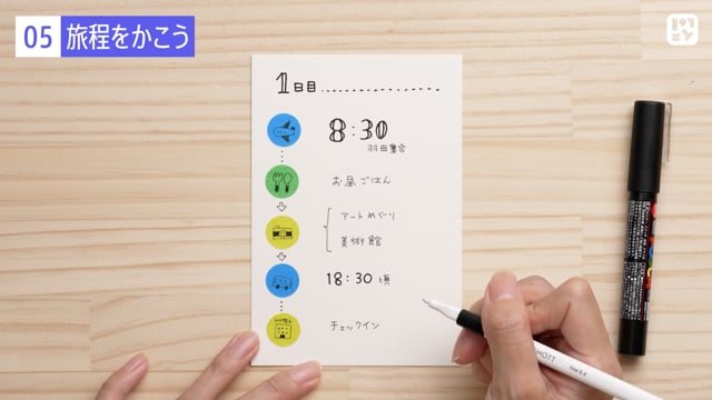 旅程をかこう