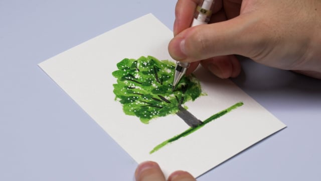 緑の木を描こう