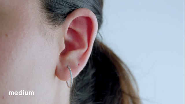 Super Skinny Pave Hoops - Video