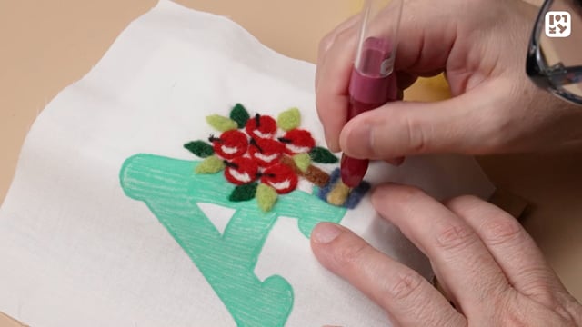 羊毛刺しゅうをしよう
