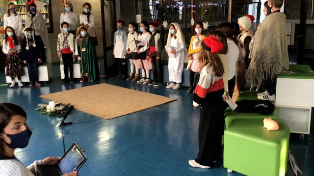 Felicitació de 4t C a 1r C de Primària