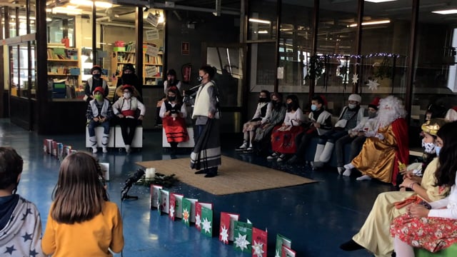 Felicitació de 4t A a 1r A de Primària