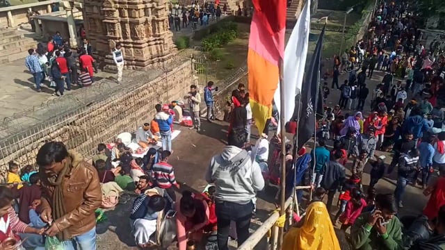 कोरोना का डर नए साल के स्वागत का उल्लास कम नहीं कर सका... @khajuraho 