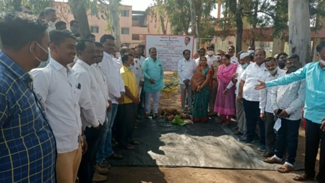 आटपाडी मध्ये पत्रकार भवनाच्या कामाचे आमदार अनिल बाबर यांच्या हस्ते उद्घाटन #anilbabar