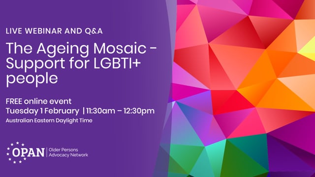 The Ageing Mosaic – Support for LGBTI people