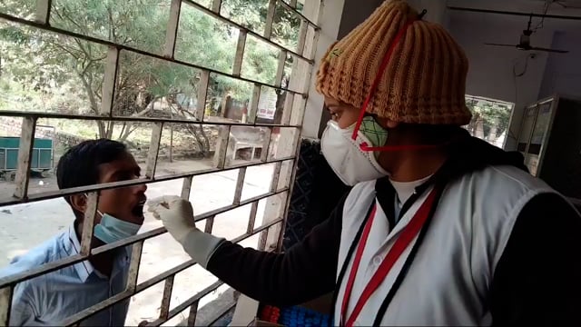  नूरसराय प्राथमिक स्वास्थ्य केंद्र में 56 लोगों को रैपिड एंटीजन किट से हुआ कोरोना जांच