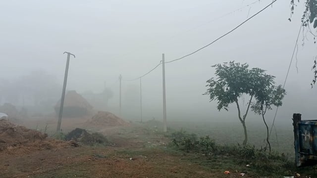 बढ़ती ठंड से जनजीवन अस्त व्यस्त।