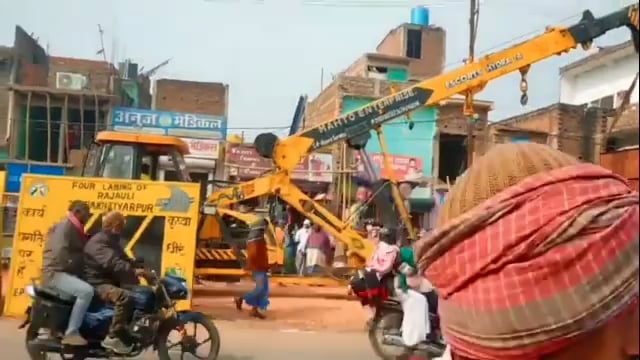 हरनौत बाजार में युद्धस्तर पर होगा फोर लाइन का निर्माण कार्य जरूरत पड़ने पर और जमीन अधिग्रहण किया जाएगा