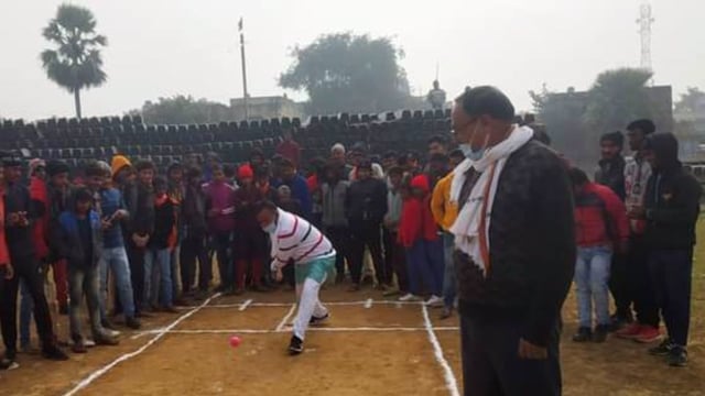 नारदीगंज इंटर विद्यालय में आयोजित क्रिकेट टूर्नामेंट में बुची ने नारदिडीह को किया पराजित