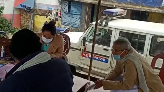 हथौरी थाना परिसर में जनता दरबार का हुआ आयोजन