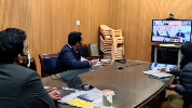 वीडियो कॉन्फ्रेंसिंग के माध्यम से भारत सरकार की अध्यक्षता में प्रगति रिपोर्ट की समीक्षा