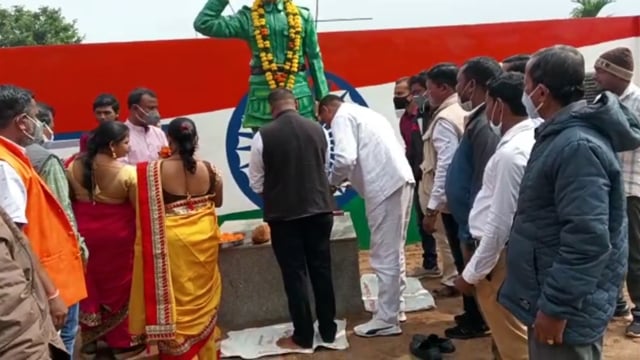 किरन्दुल कोड़ेनार में आज़ादी के महानायक सुभाषचंद्र बोस जी की मनाई गई जयन्ती