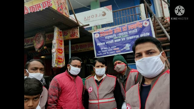 इंडियन रेड क्रॉस सोसाइटी के द्वारा लगातार किया जा रहा है मास्क वितरण 