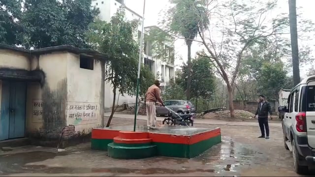 कोरोना गाइडलाइन के अनुसार नूरसराय थाने में मनाया जाएगा गणतंत्र दिवस समारोह ,तैयारी जोरों पर