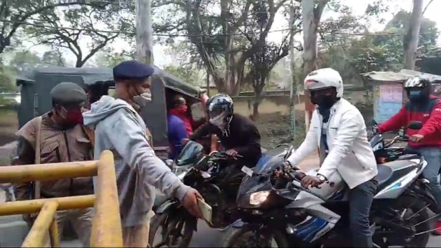 पुलिस अधीक्षक नालंदा के आदेश पर नूरसराय थाना के समीप चलाया गया सघन वाहन चेकिंग अभियान