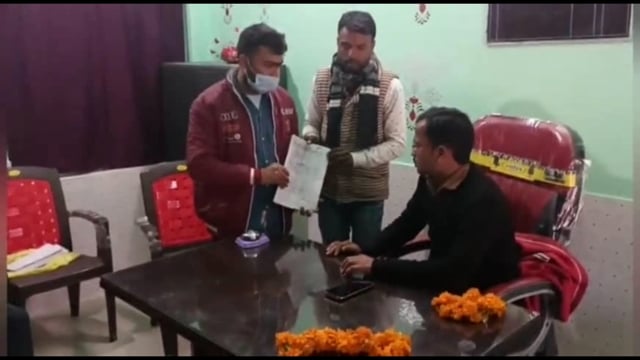 प्रखड़ प्रमुख से की मुलाकात दाखिल खारिज समस्याओं से कराया अवगत