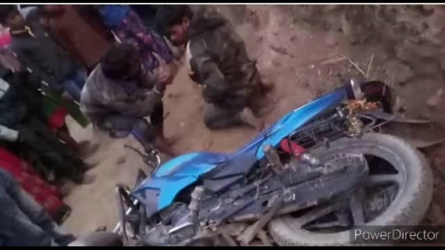 एनएच 104 गोपालपुर के समीप बाइक दुर्घटना दो जख्मी