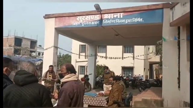 थाना परिसर में बसंत पंचमी को लेकर सी ओ की उपस्थिति में शांति समिती की हुई बैठक