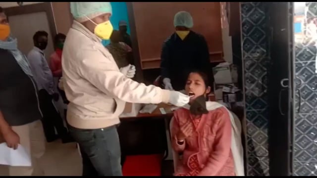 रेफरल अस्पताल में सोमवार को 102 लोगों को किया गया कोरोना का जांच