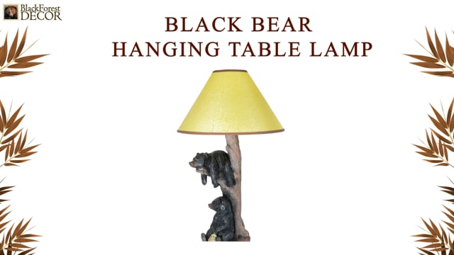Vimeo video preview for Black Bear Table Lamps - 672101055